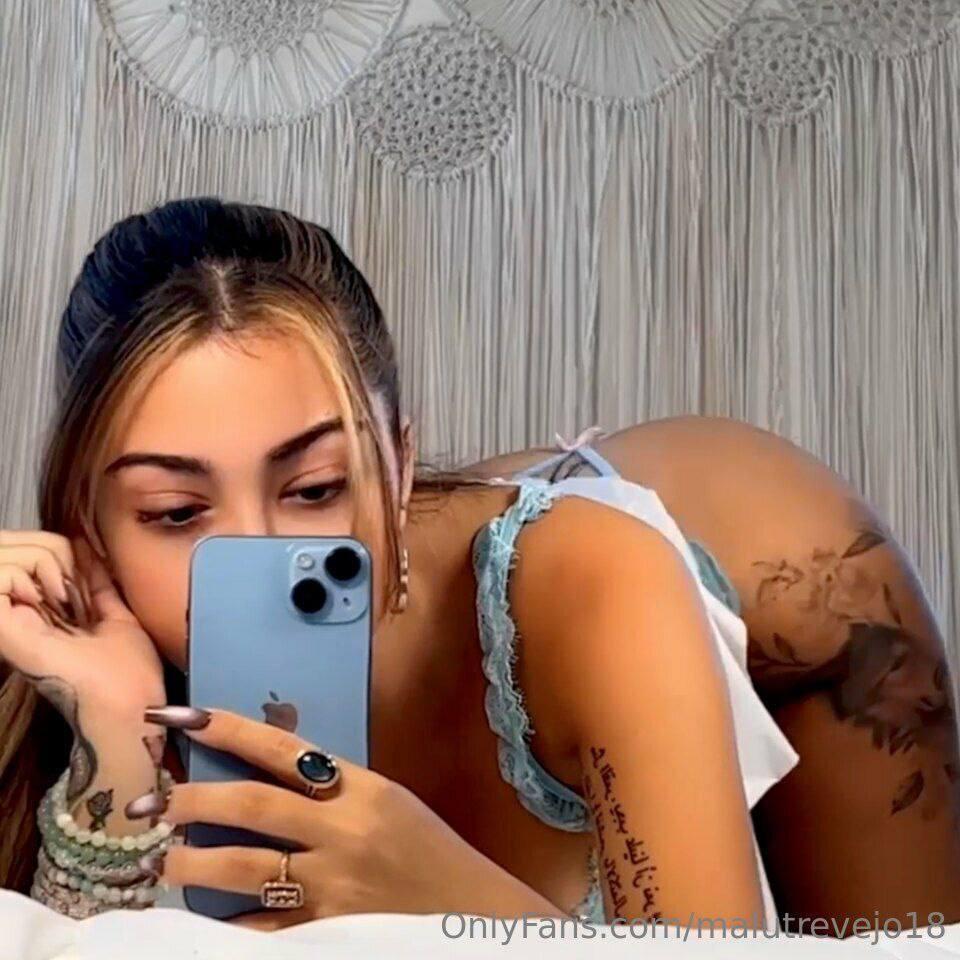 Malu Trevejo Nude Nipples See Through Lingerie Onlyfans Set Leaked