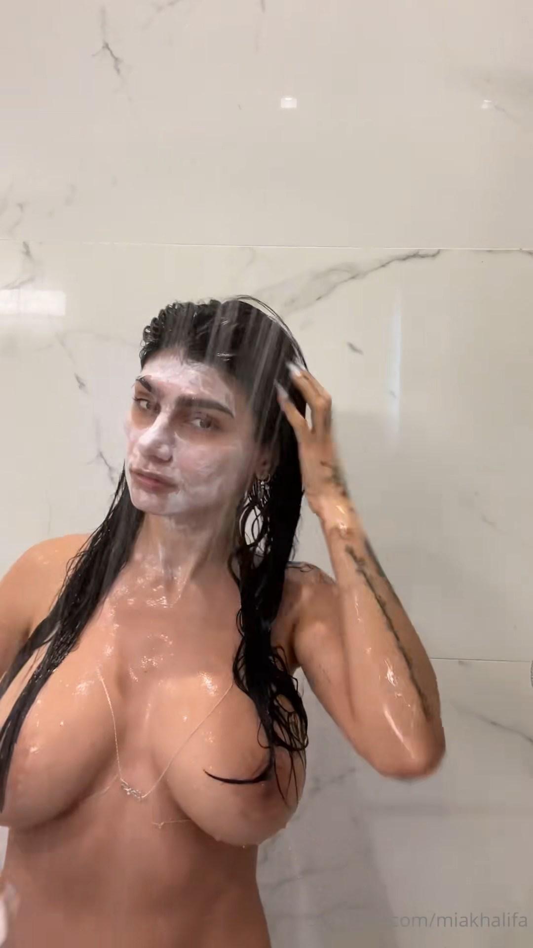 Mia Khalifa Nude Shower Shaving Onlyfans Video Leaked Influencers