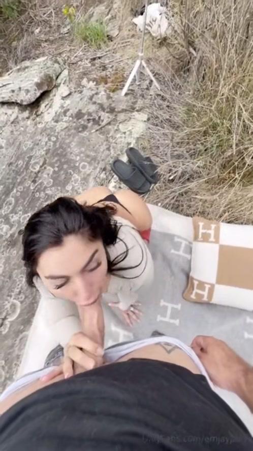 Emily Rinaudo Outdoor Pov Blowjob Onlyfans Video Leaked Influencers Gonewild